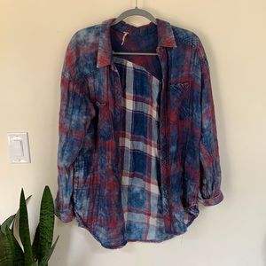 Vintage Style Free People Flannel